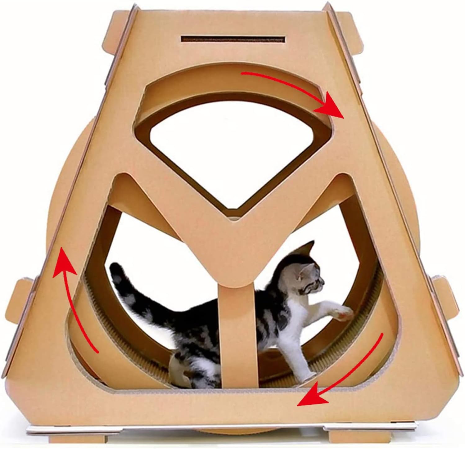 roue pour chat par cher en carton